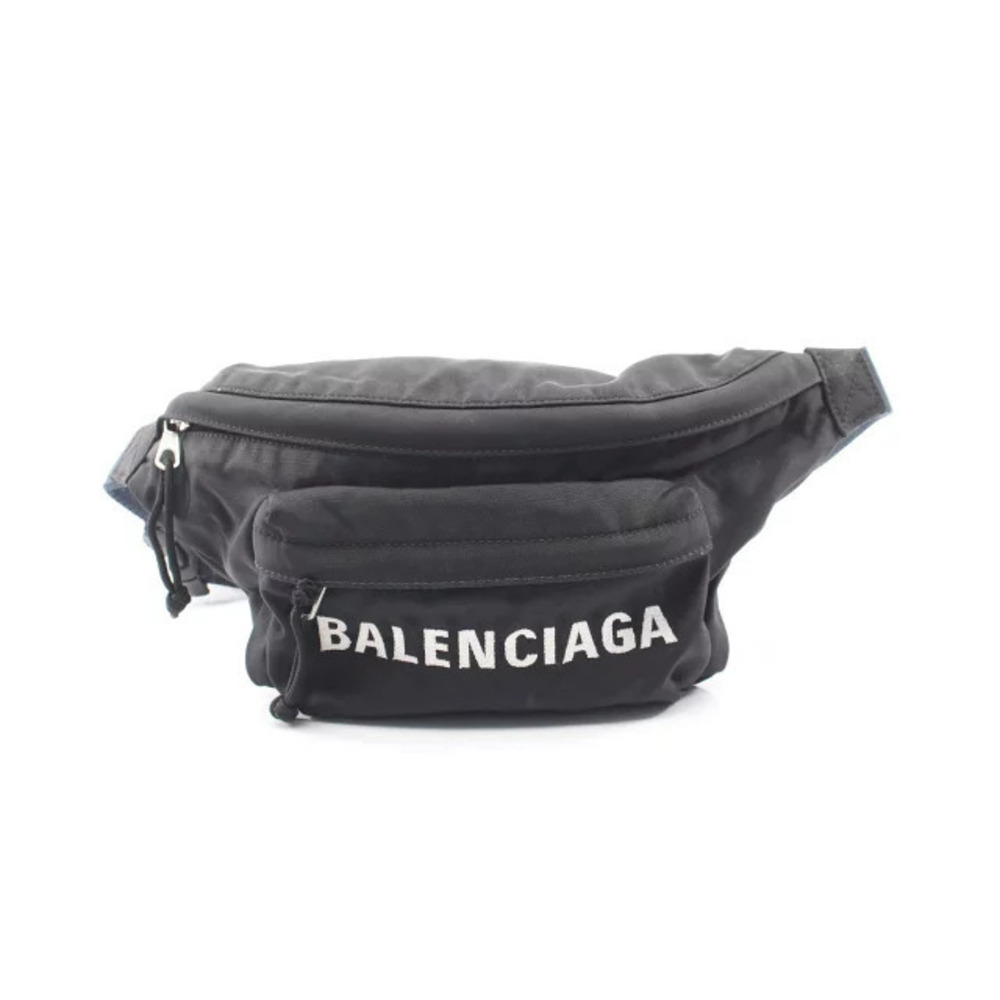 Balenciaga Wheel Belt Pack Waist Bag Body Black
